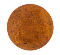 A Continental Marquetry Table Height 30 x diameter of top 17 1/2 inches. — LATE 19TH CENTURY