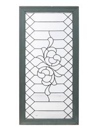 Two Leaded and Stained Glass Window Panels