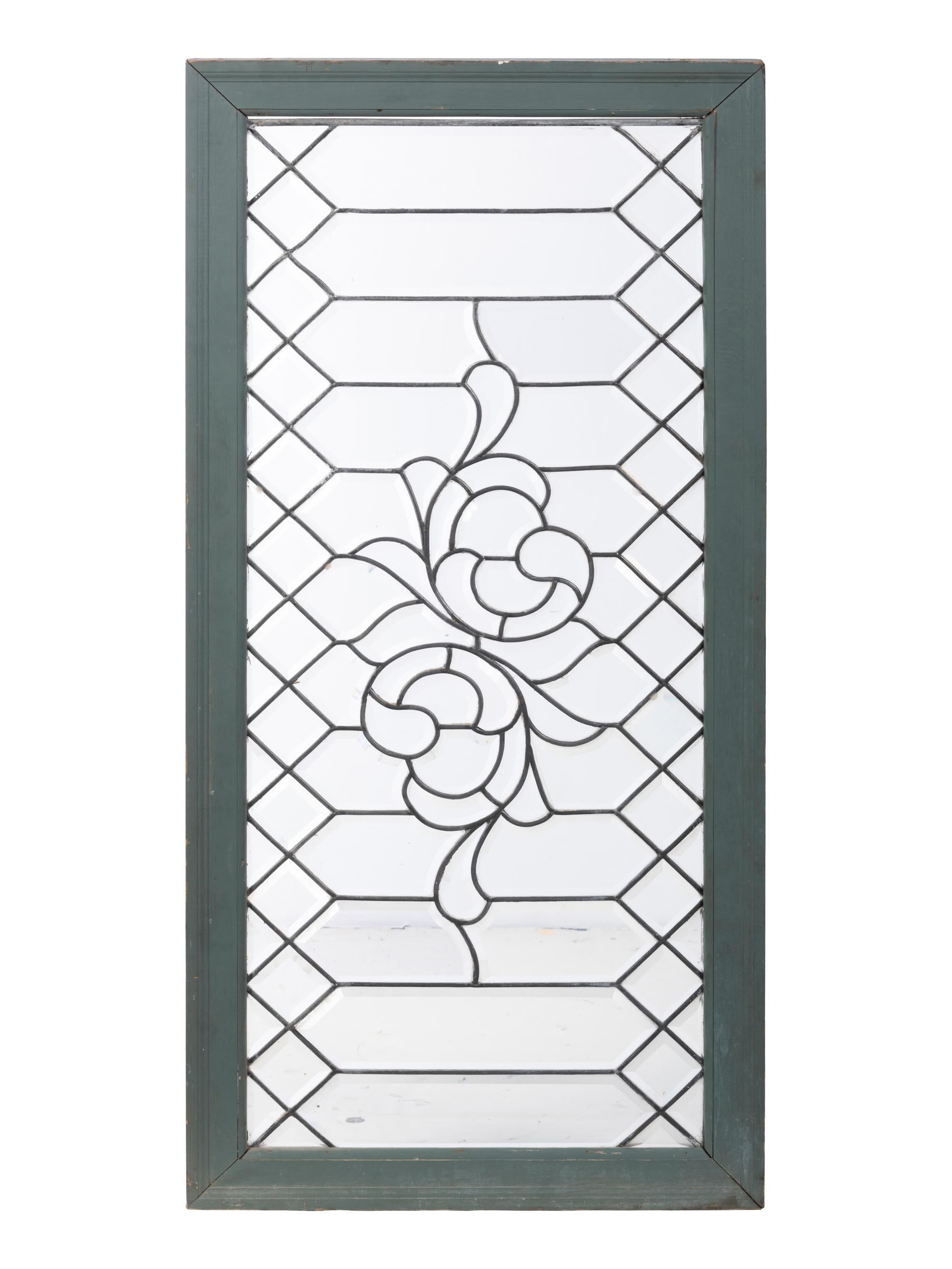 Two Leaded and Stained Glass Window Panels