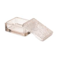 A René Lalique Glass Hirondelles Table Casket
