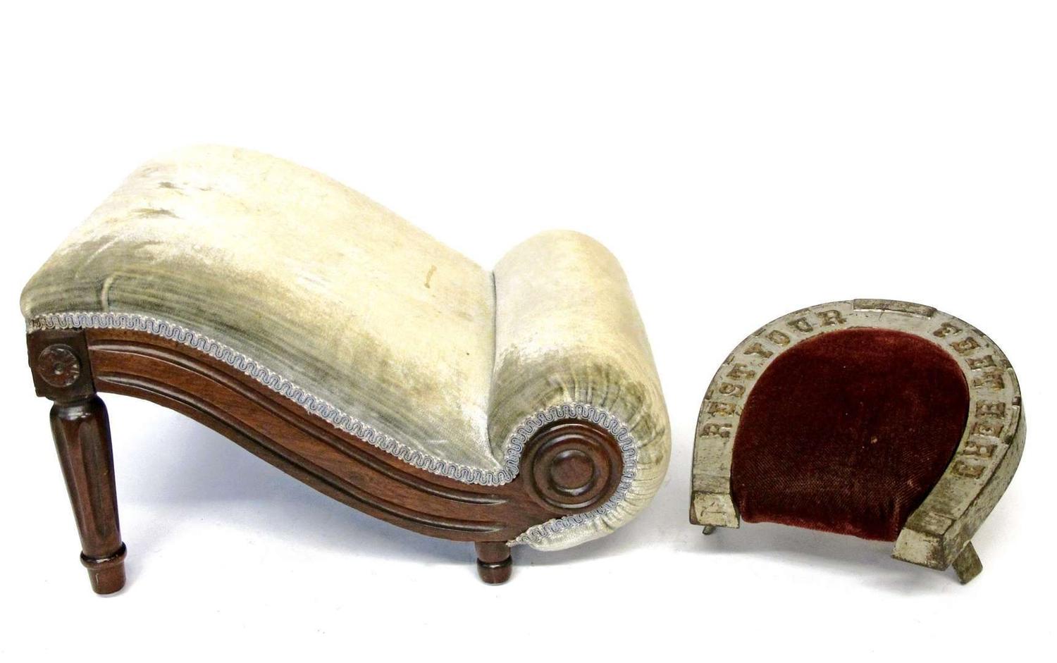 Two gout stools 19th century