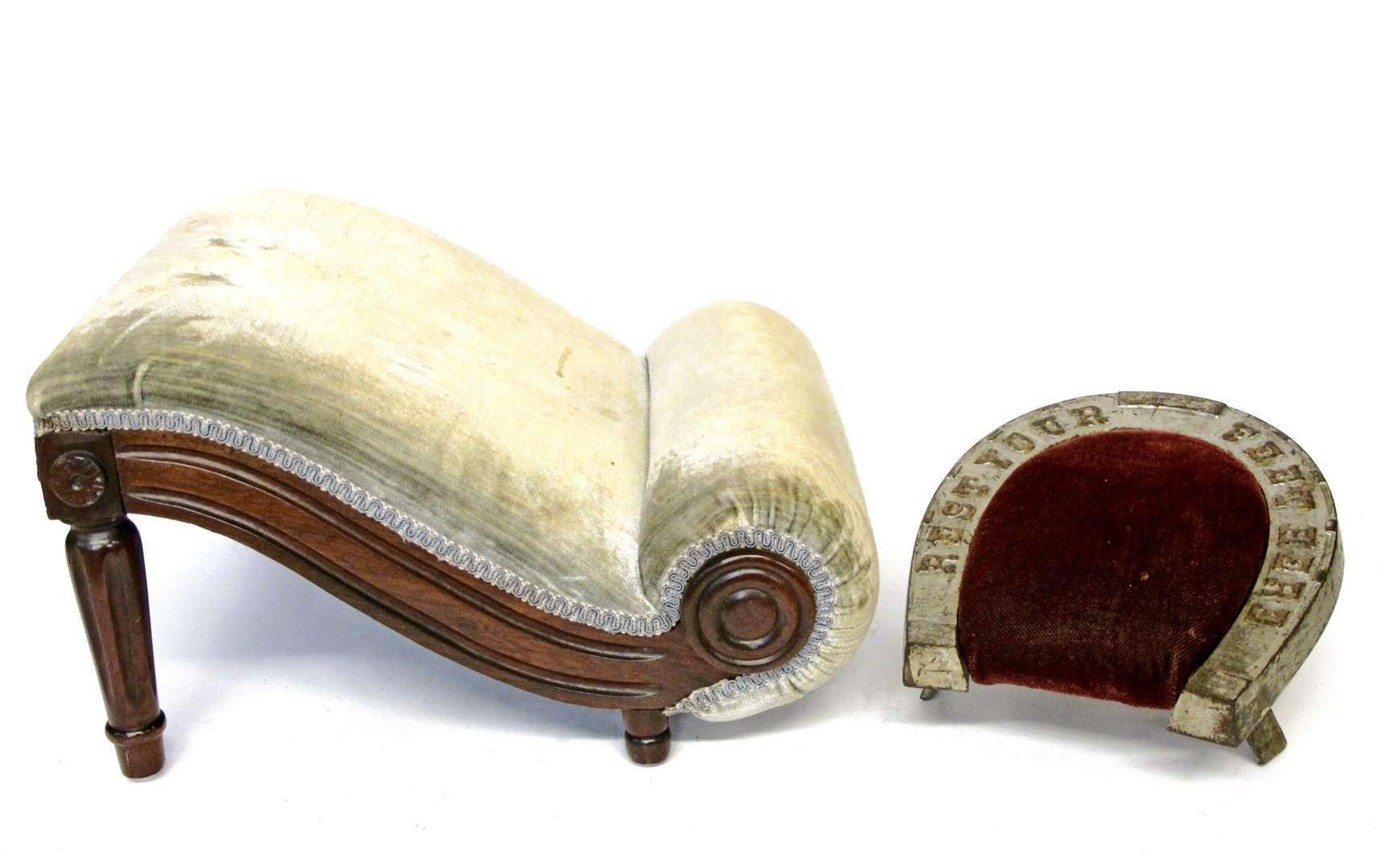 Two gout stools 19th century