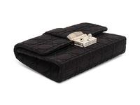 Christian Dior, Black Satin New Lock Clutch