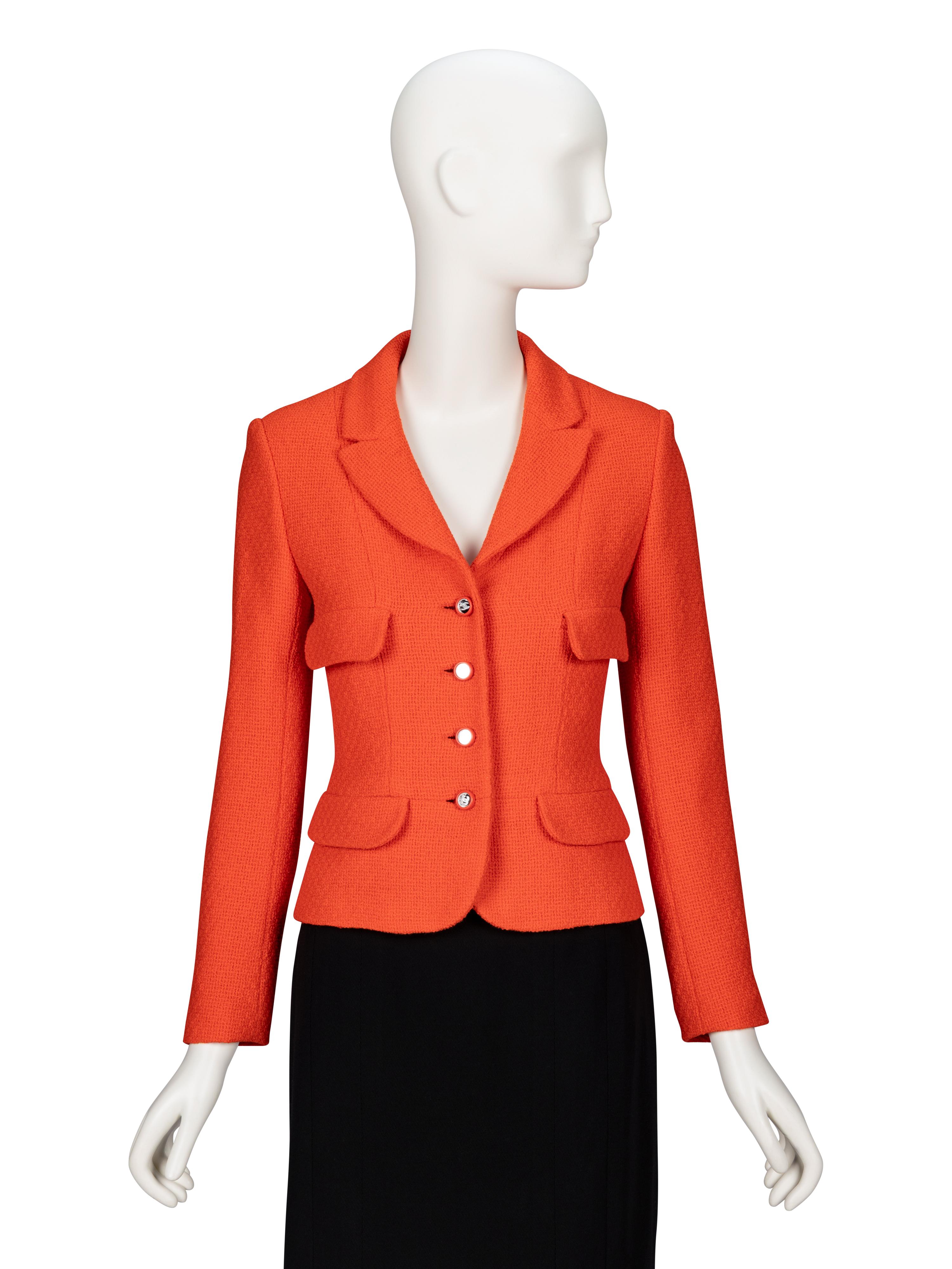 Chanel, Orange Tweed Jacket