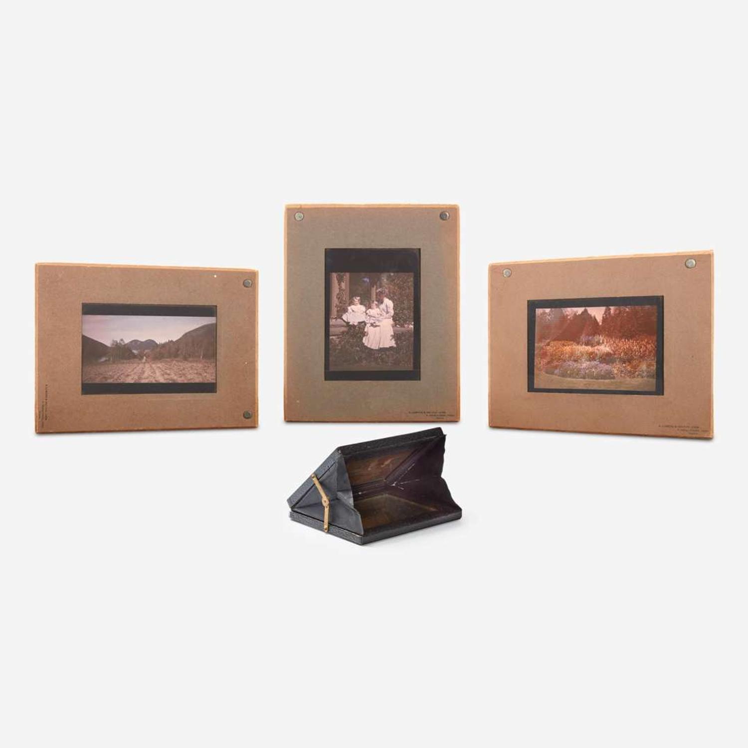 [Gardening] [Farrand, Beatrix] Group of 4 Autochromes