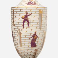 Gio Ponti "La Passeggiata Archeologica" Urn, Richard-Ginori, Italy, circa 1927