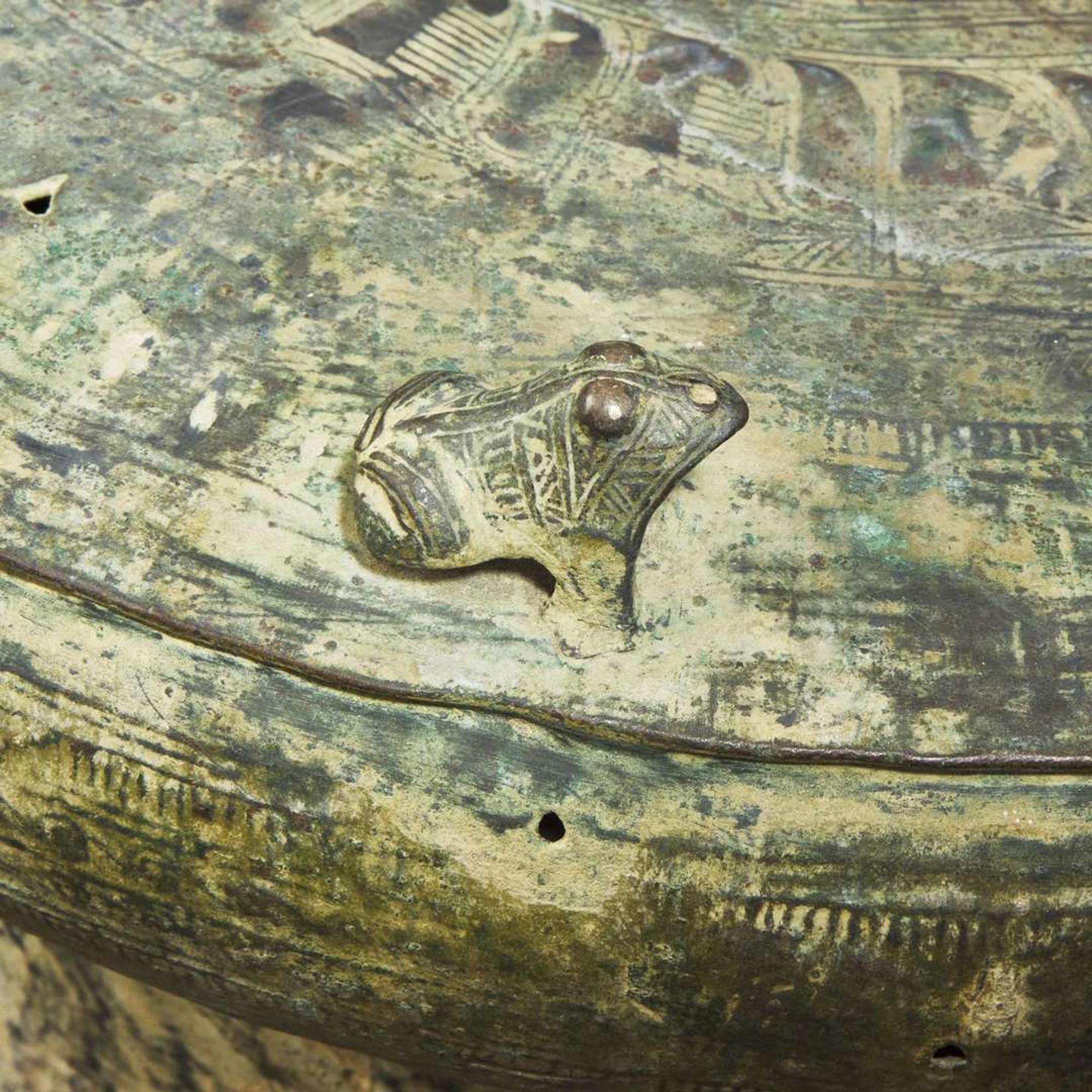 A Vietnamese Bronze Drum 越南青銅鼓 Late Dong Son Culture, circa 100 BC - 100 AD ????,???100?-??100?