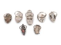 Zuni Silver and Inlay Rings