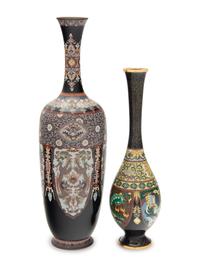 Eight Chinese and Japanese Cloisonné Enamel Articles