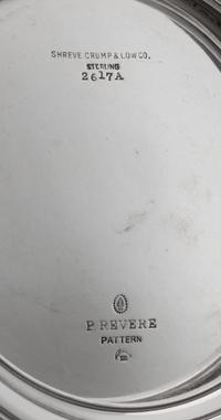 An American Silver Revere Bowl, Tuttle Silversmiths, Boston, MA, 1940, the body engraved with a script monogram.