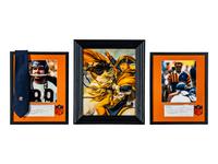 Collection Five of Chicago Bears Legend Mike Ditka's Personal Items Including Alumni Tie Display