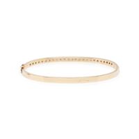 DIAMOND AND YELLOW GOLD BANGLE BRACELET