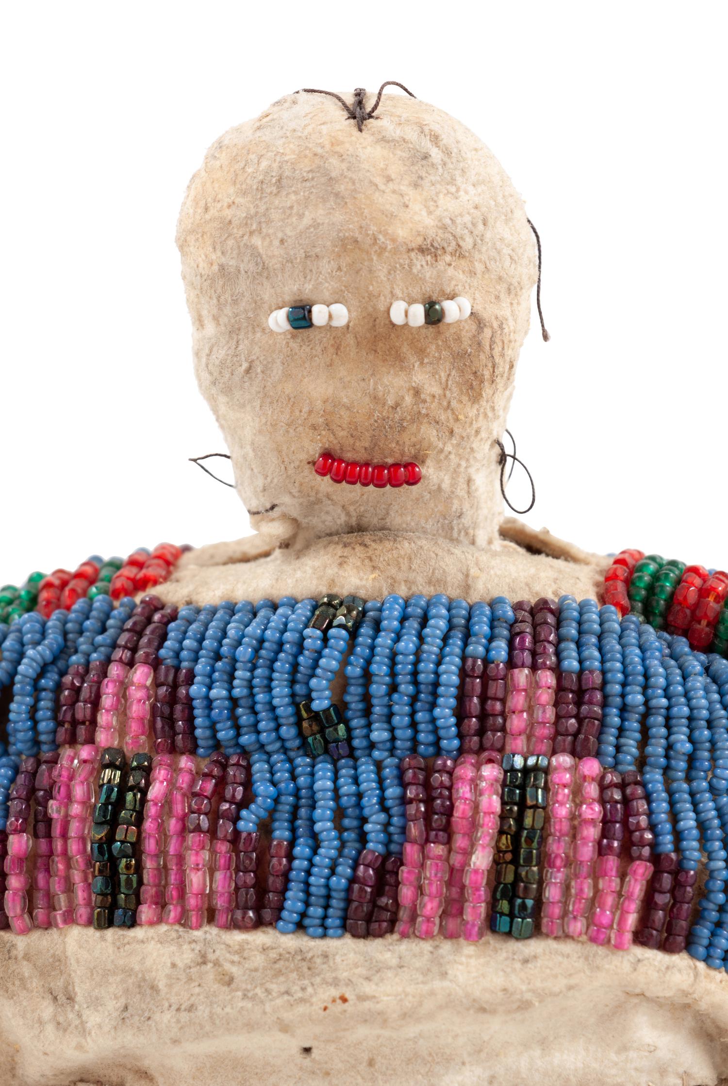 Plains Beaded Hide Dolls