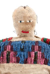 Plains Beaded Hide Dolls