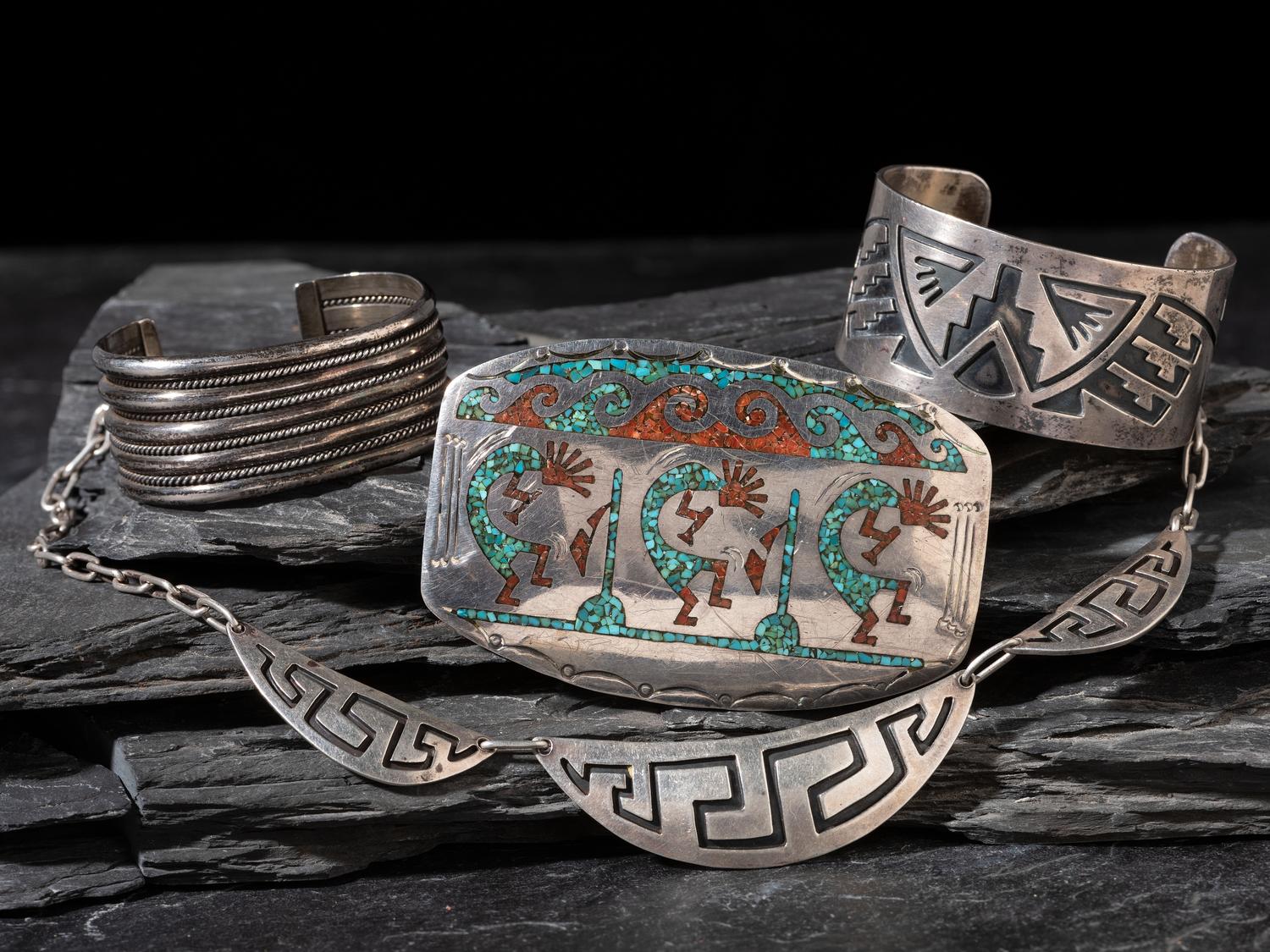 Navajo and Hopi Silver Jewelry
