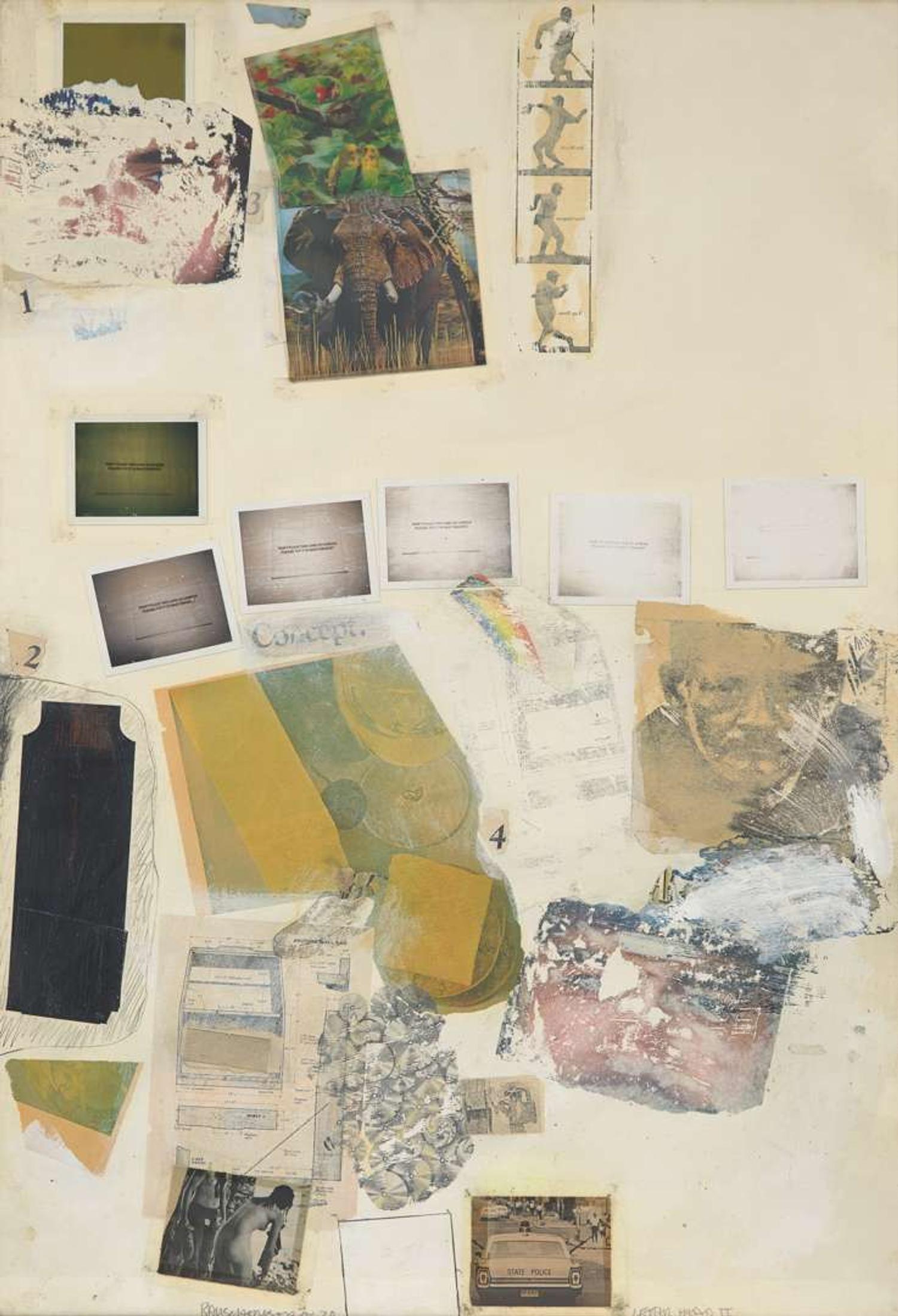 Robert Rauschenberg (American, 1925-2008) - Letter Head II (Syn-Tex)