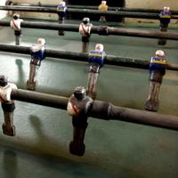 A Foosball Table 54" W x 28" D x 34.5" H — Argentina, Mid-20th Century