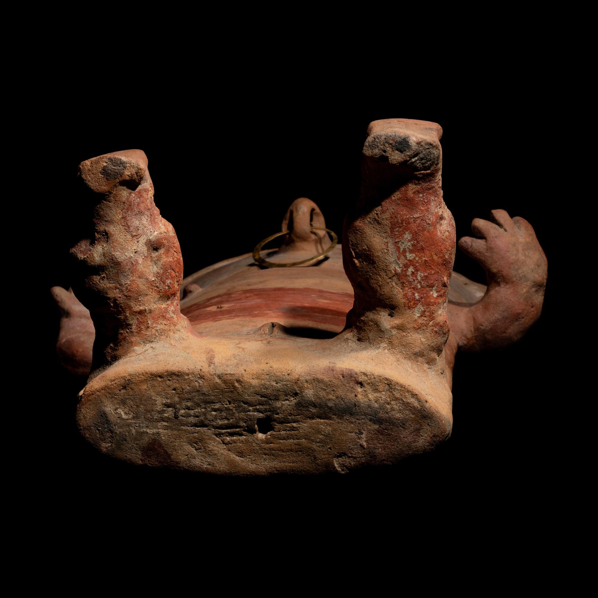 A Quimbaya Terracotta Seated Figure