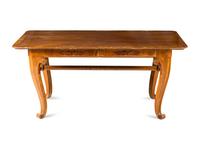 A Swedish Stenciled Fruitwood Writing Table