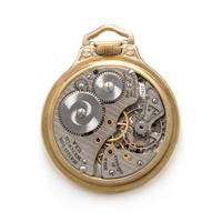 Hamilton, 14K Yellow Gold Open Face 'Railway Special' Pocket Watch, Circa 1948
