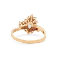 DIAMOND AND RUBY RING
