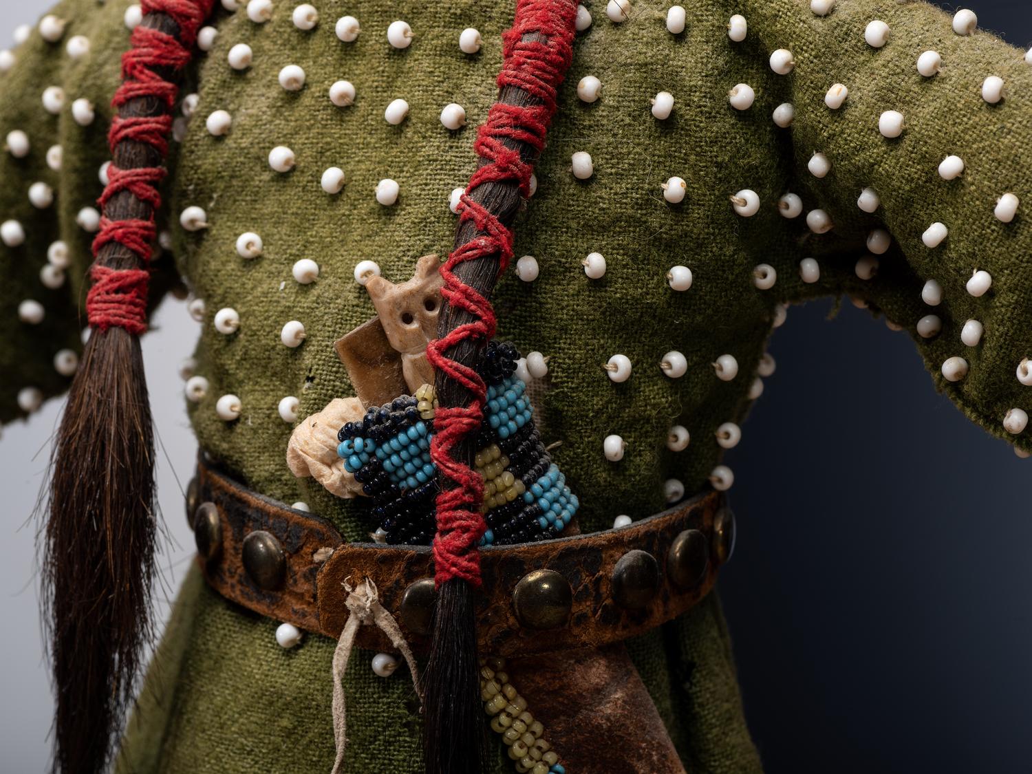 Crow Beaded Doll
