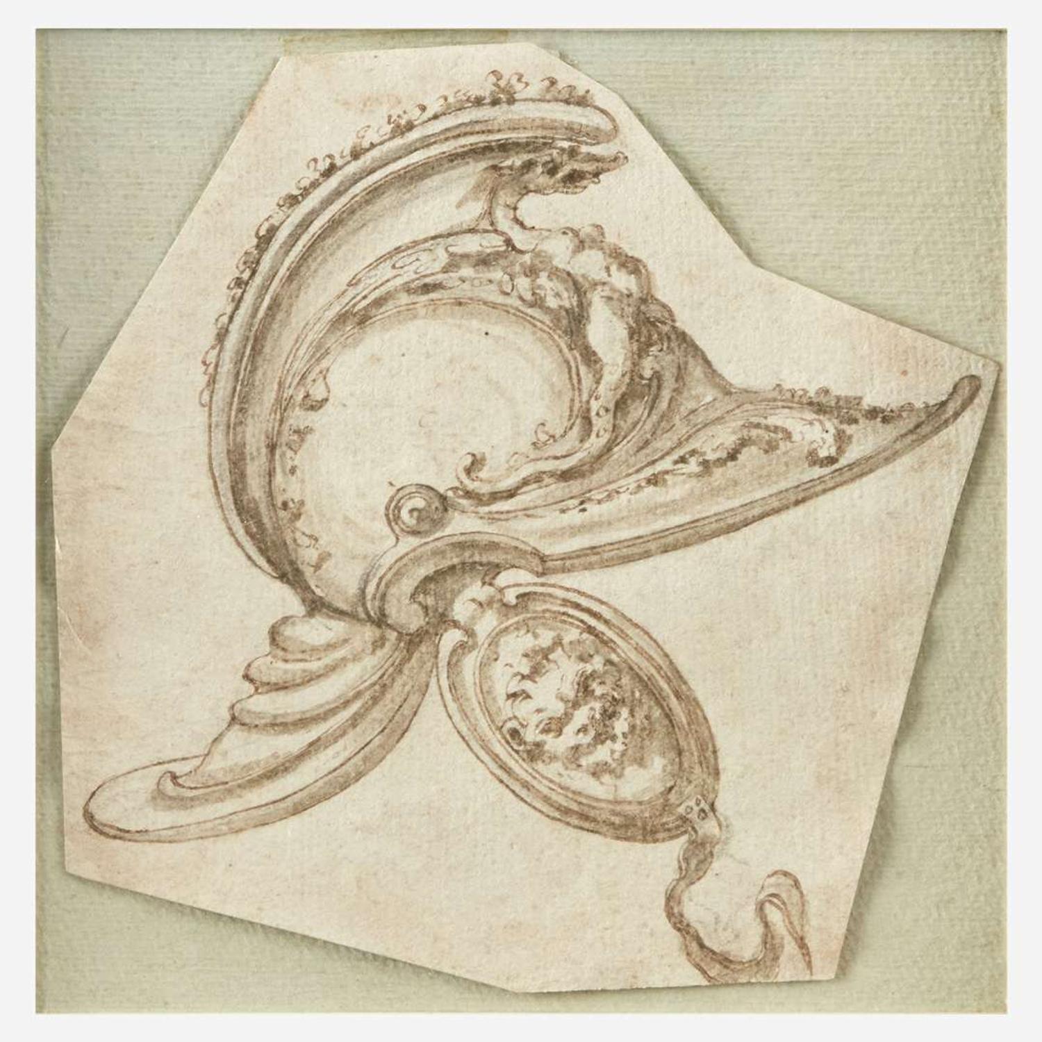 Italian School (17th Century) Helmet Study