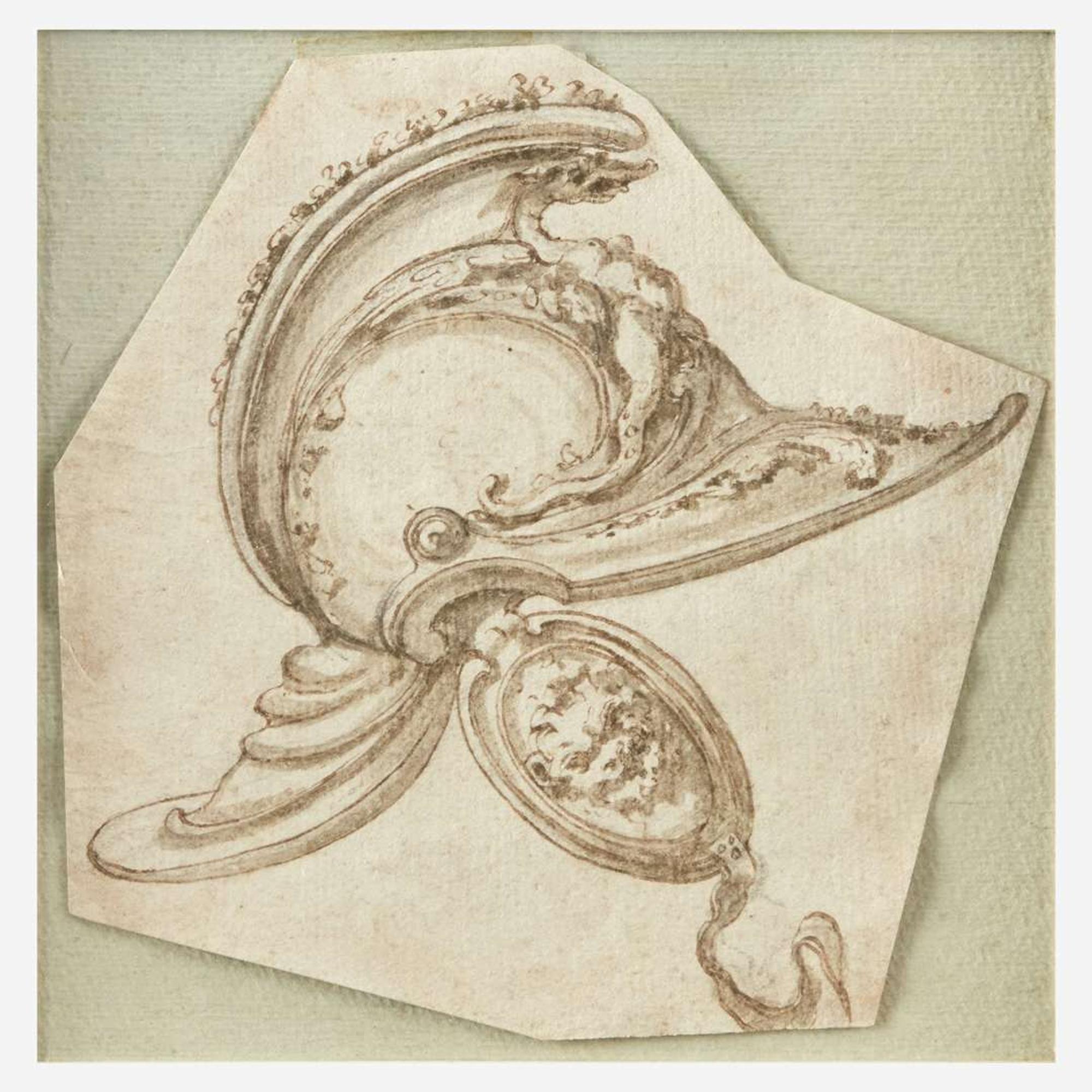 Italian School (17th Century) Helmet Study