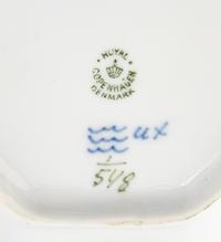 A Royal Copenhagen Blue Fluted Half Lace Porcelain Luncheon Service