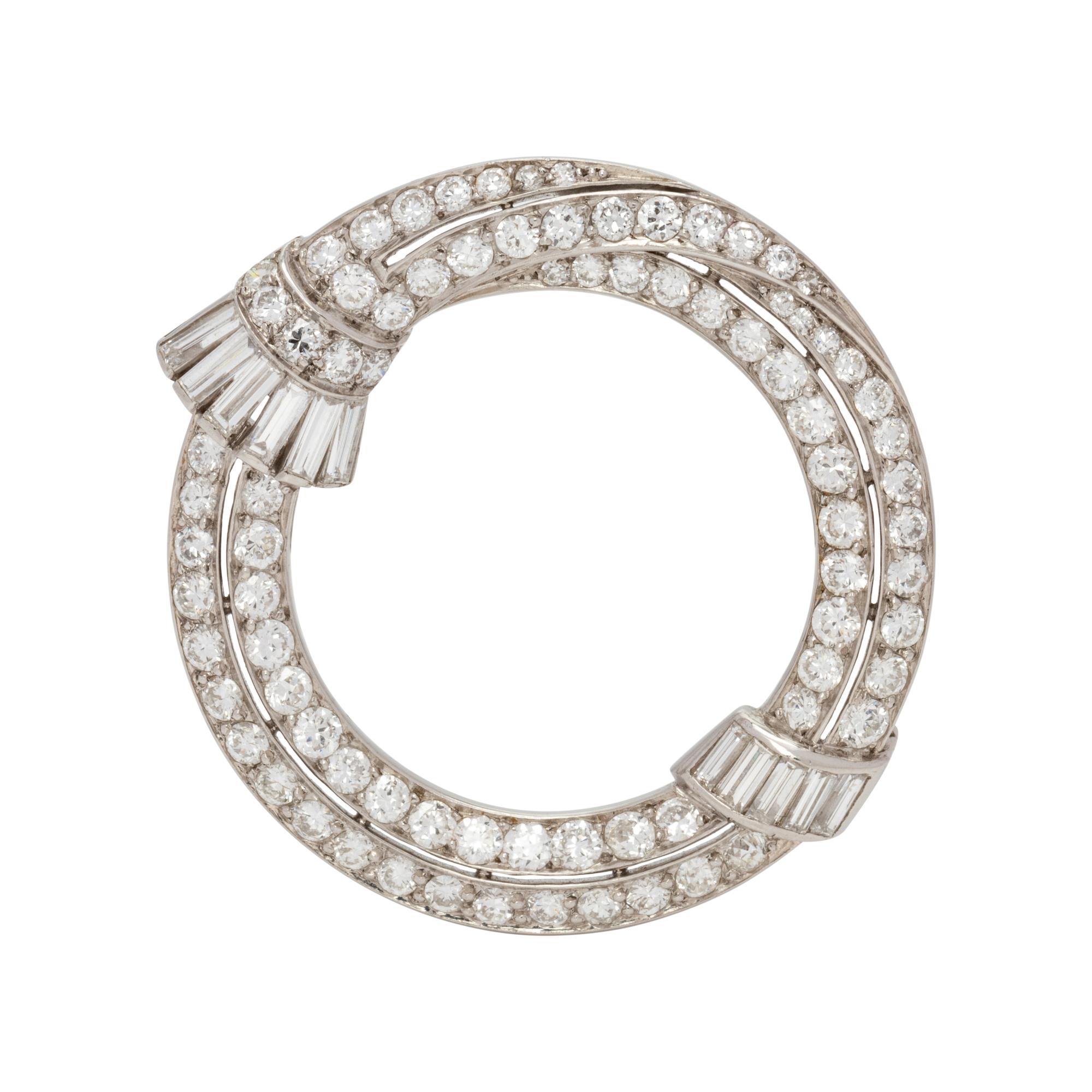 TIFFANY & CO., DIAMOND CIRCLE BROOCH