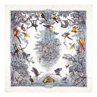 HERMÈS, PRINTED SILK SHAWL 140