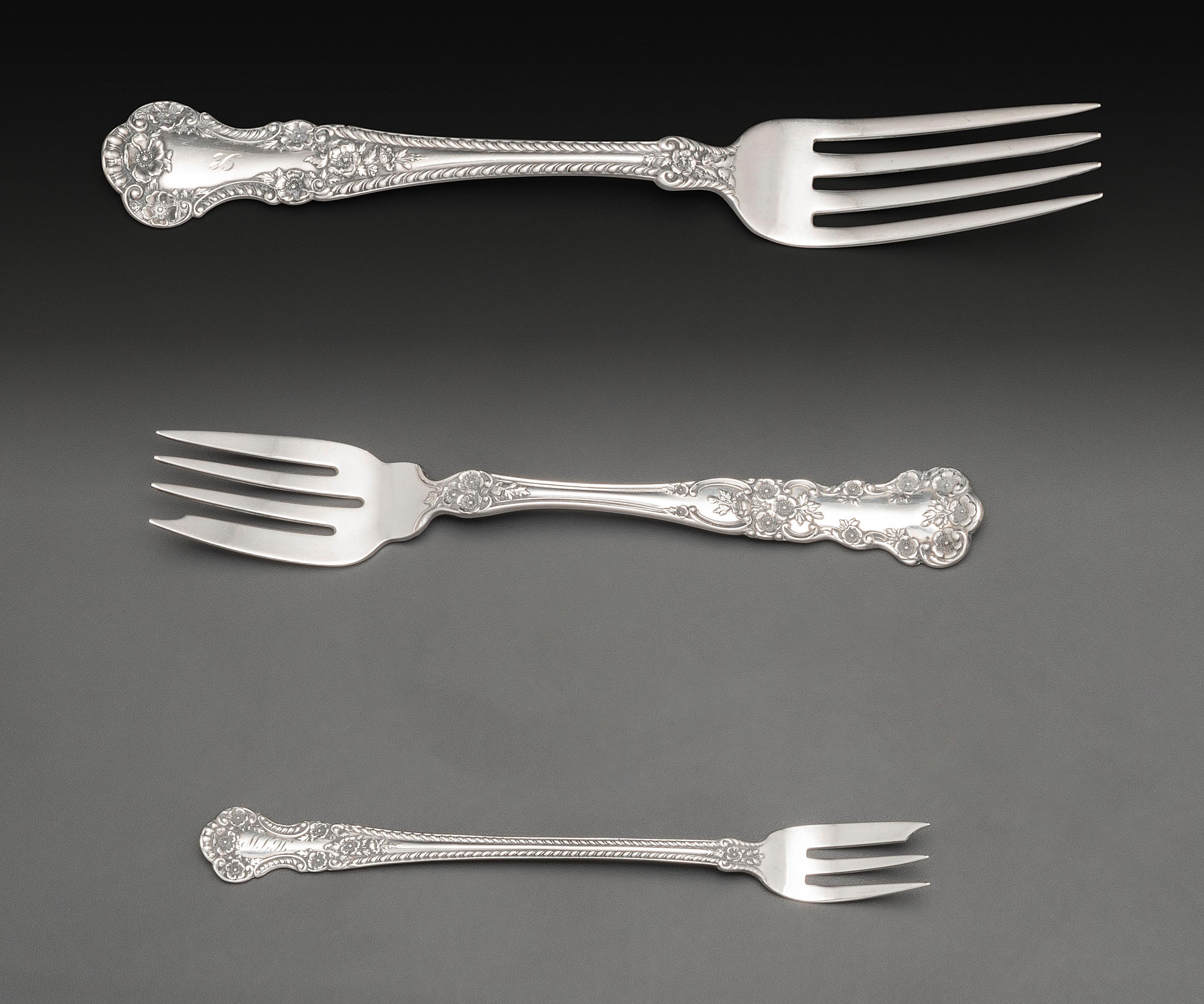 An American Silver Flatware Service