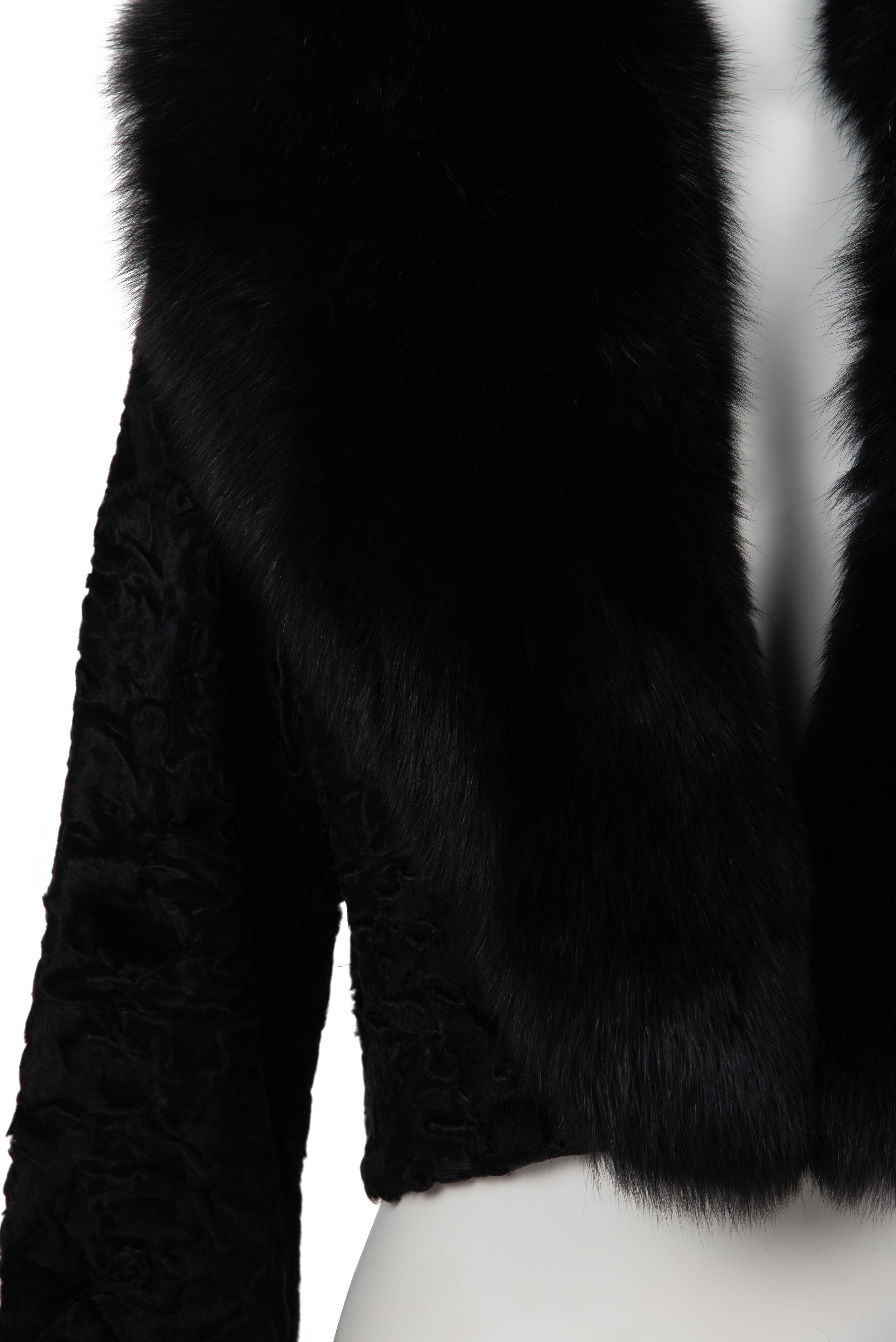 Dolce & Gabbana Fox Fur and Broadtail Jacket