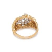 BICOLOR GOLD AND DIAMOND RING