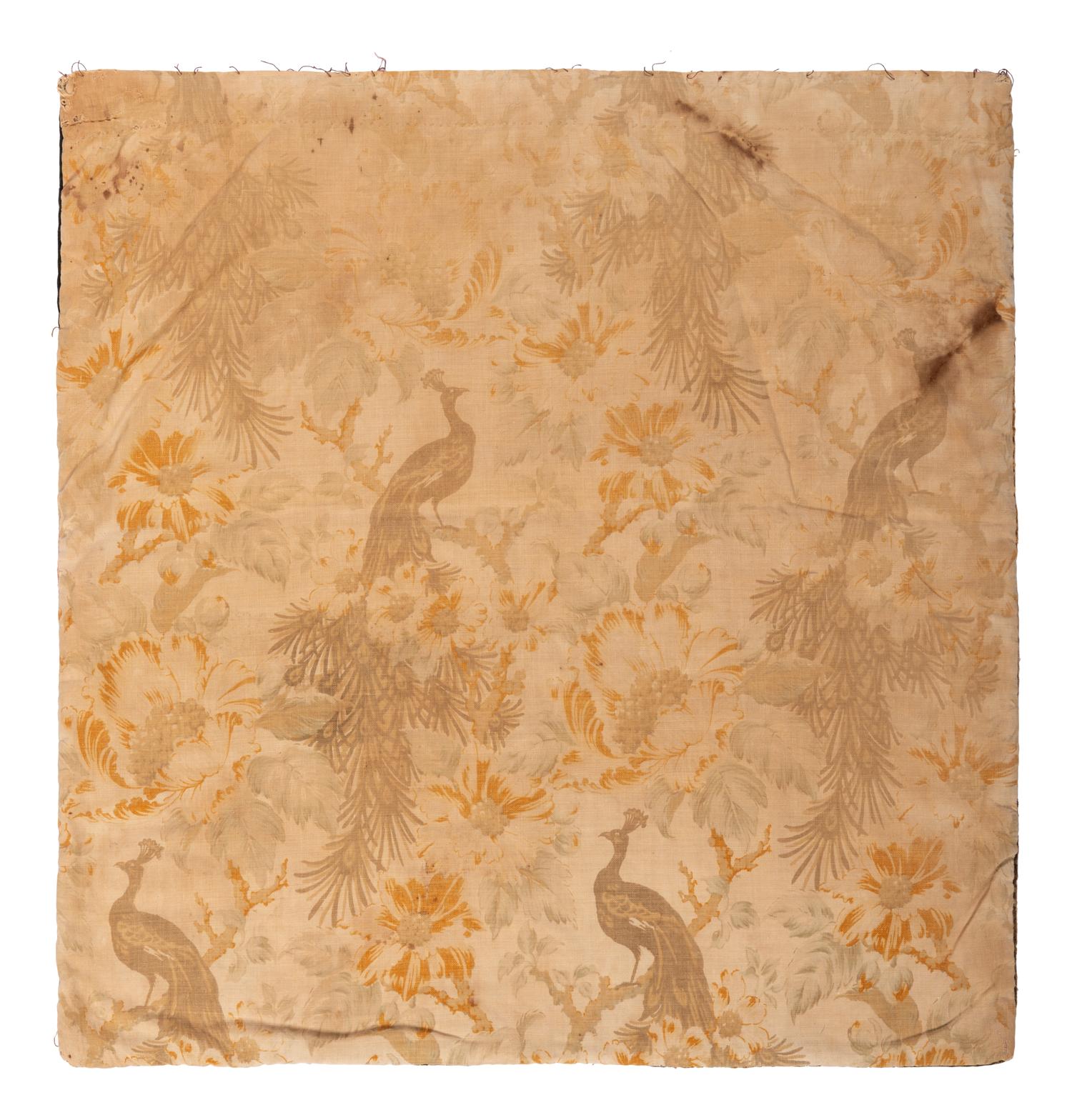 A Crazy Quilt Pillow Cover with Chickens and Eagles and Hooked Rug with Horses