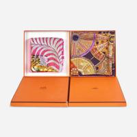 A Set of Two Hermès Silk Scarves Hermès