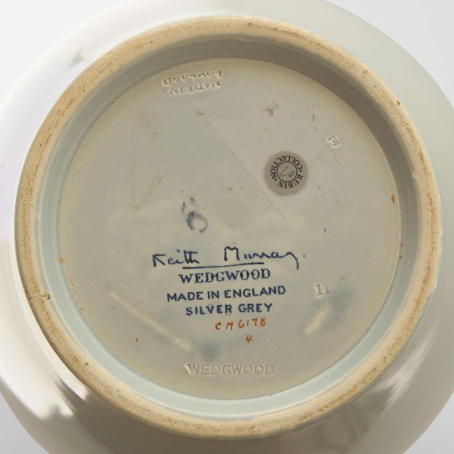 A Wedgwood Platinum and Gray-Glazed Vase