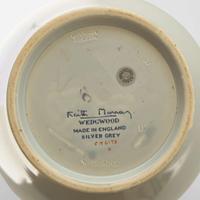 A Wedgwood Platinum and Gray-Glazed Vase