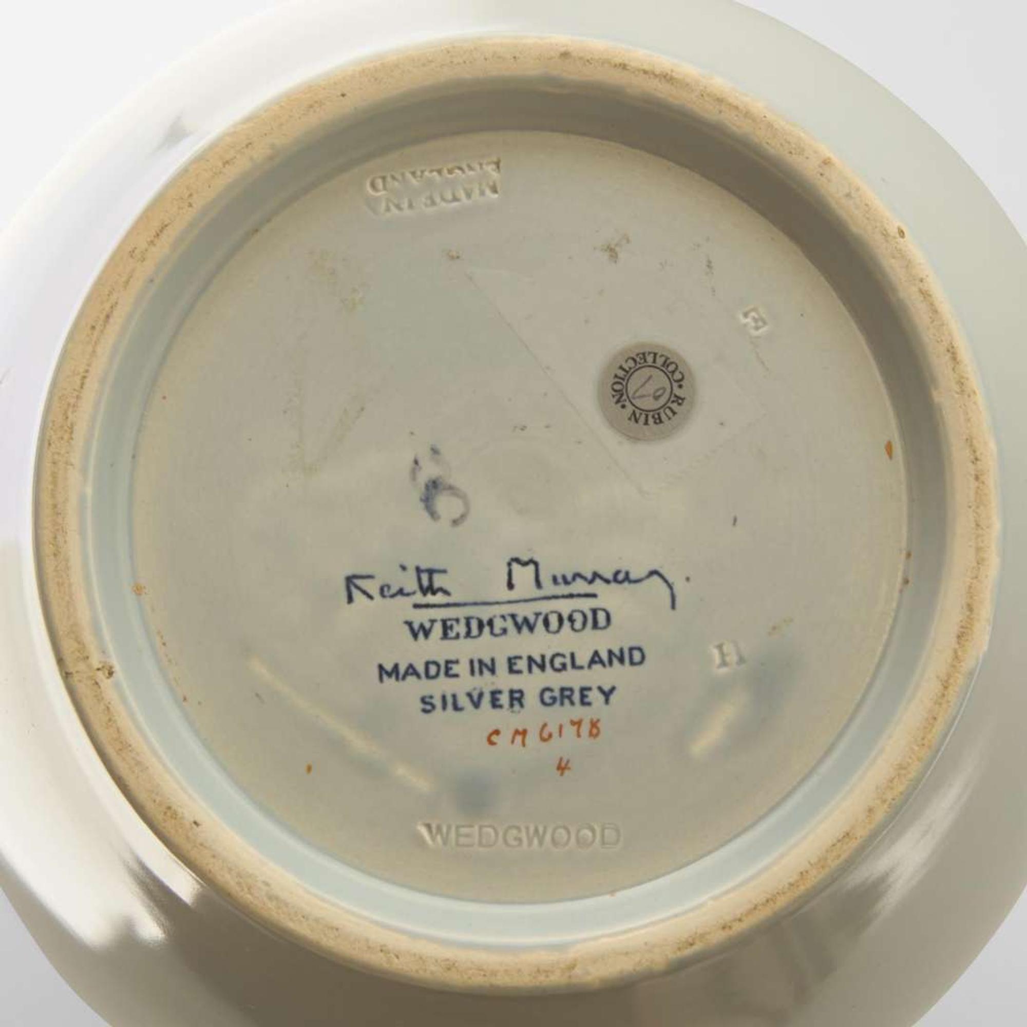 A Wedgwood Platinum and Gray-Glazed Vase