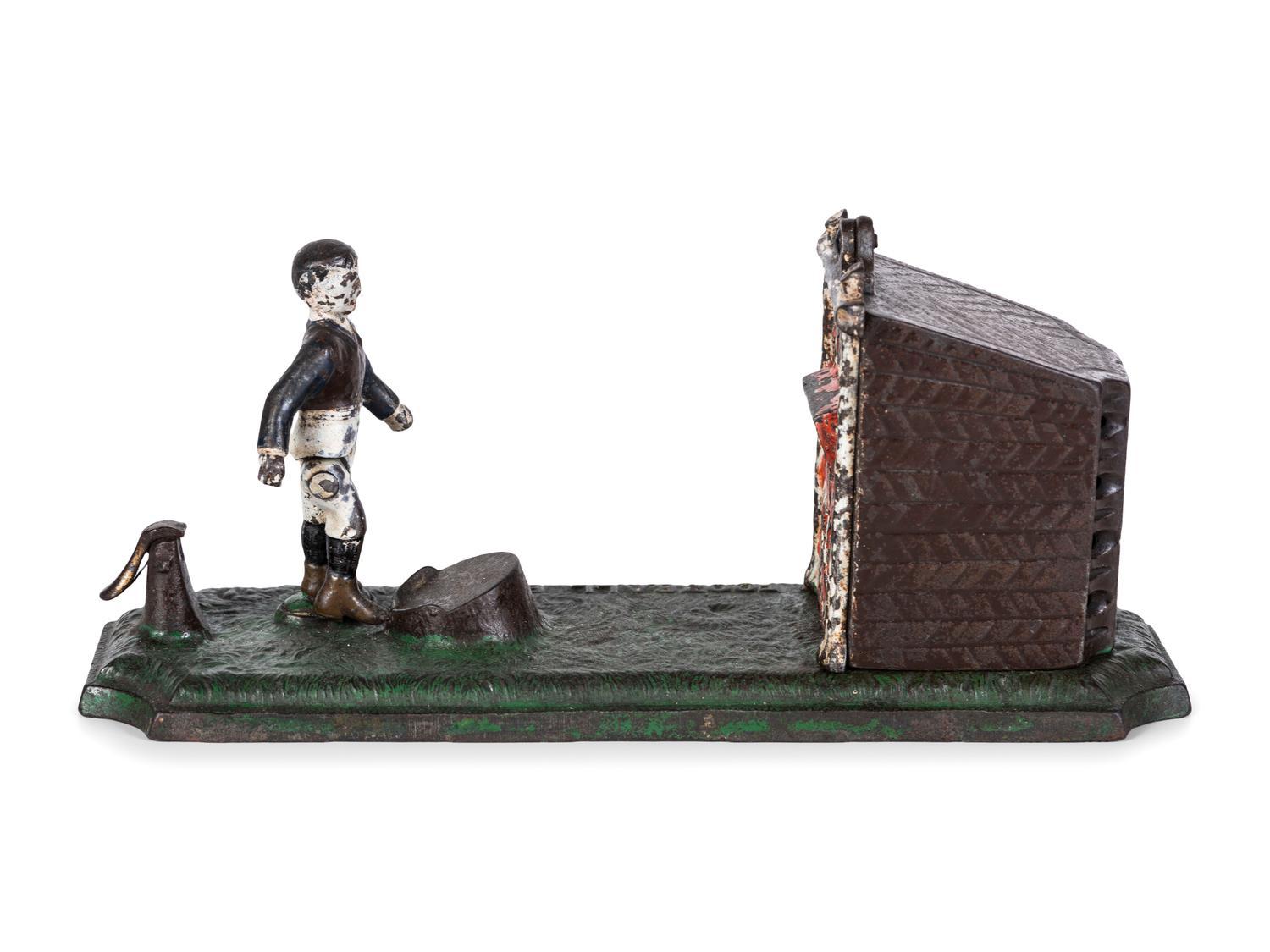 An English 'Football' Cast Iron Mechanical Bank