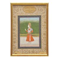 A Portrait of Prince Sayyid Aurangzeb, 18th/19th Century — 十八/十九世紀 印度細密畫莫卧儿帝国皇帝奧朗則布像