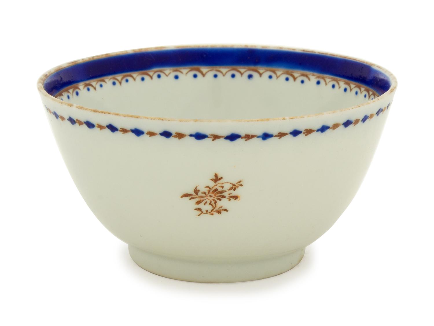 A Chinese Porcelain Cup and Saucer for the American Market