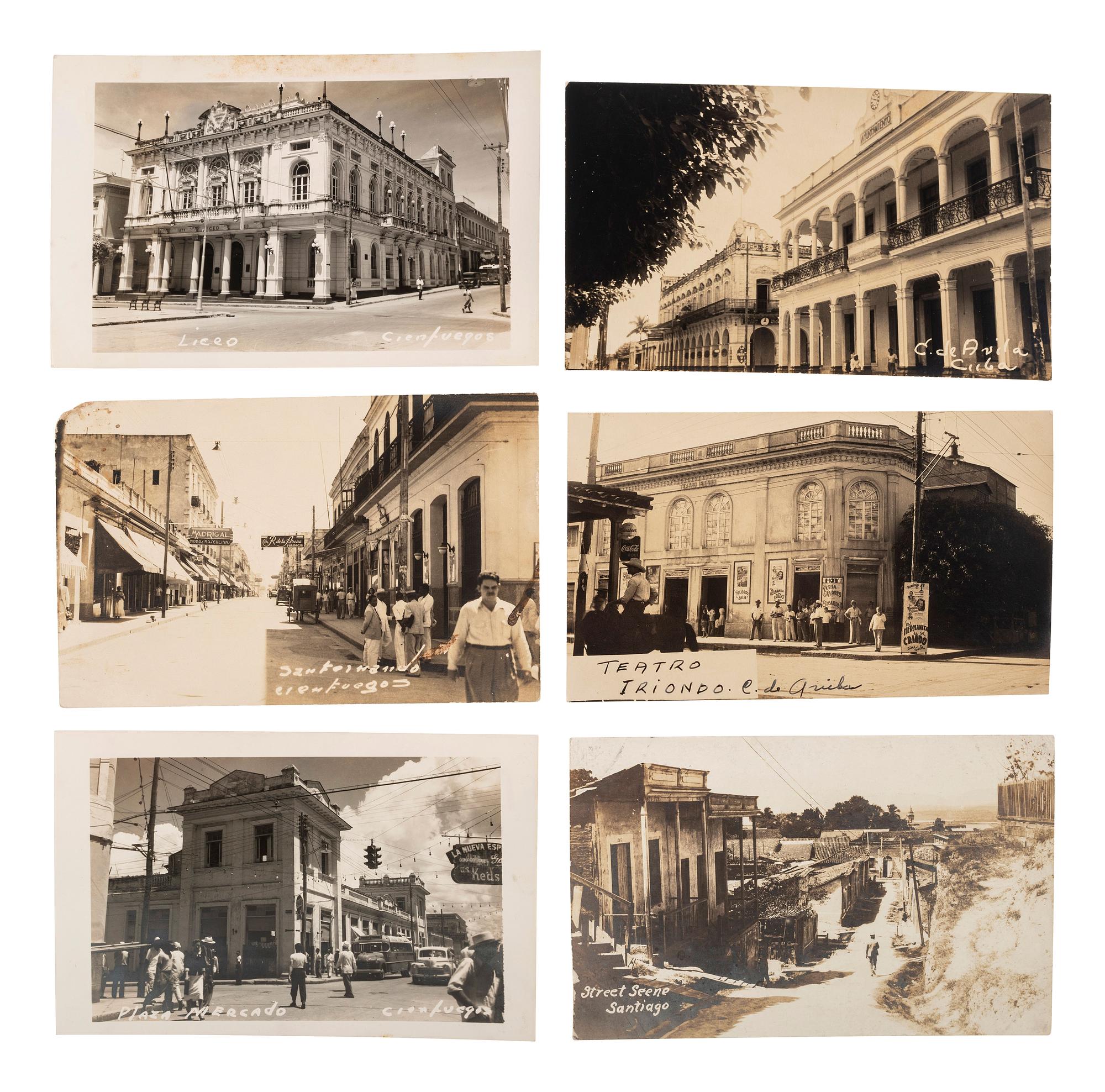 [EARLY PHOTOGRAPHY] -- [CUBA]. A group of 24 real photo postcards of Cuban scenes and personalities, including: