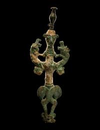 A Luristan Bronze Master of the Animals Finial