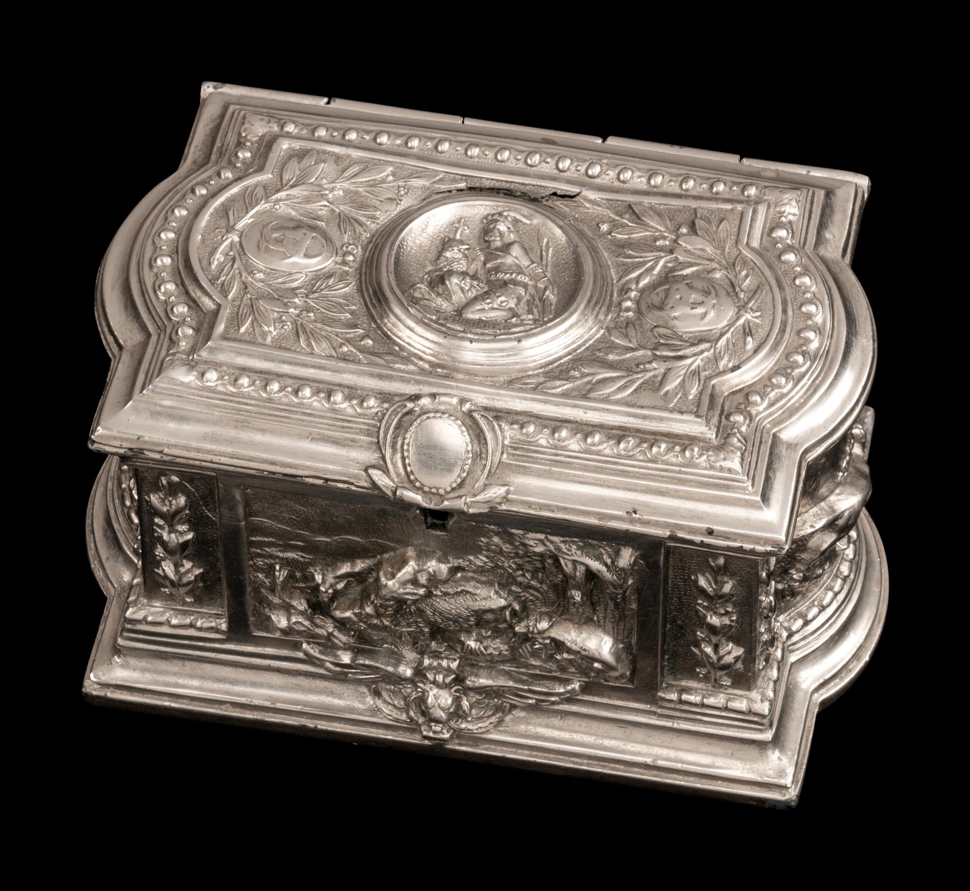 Three Silverplated Boxes — 19th Century