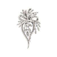 WHITE GOLD AND DIAMOND SPRAY PENDANT/BROOCH