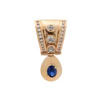 DIAMOND AND SAPPHIRE PENDANT