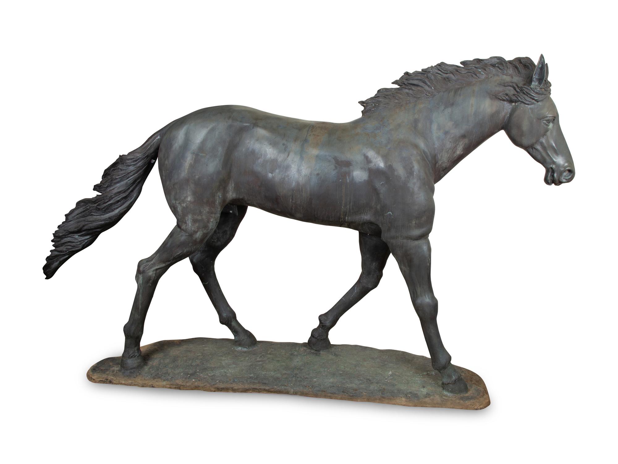 A Life-Size Bronze Model of Secretariat