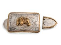 Ralph Lauren Sterling Silver Bohlin-style Ranger Set, with Horse Heads