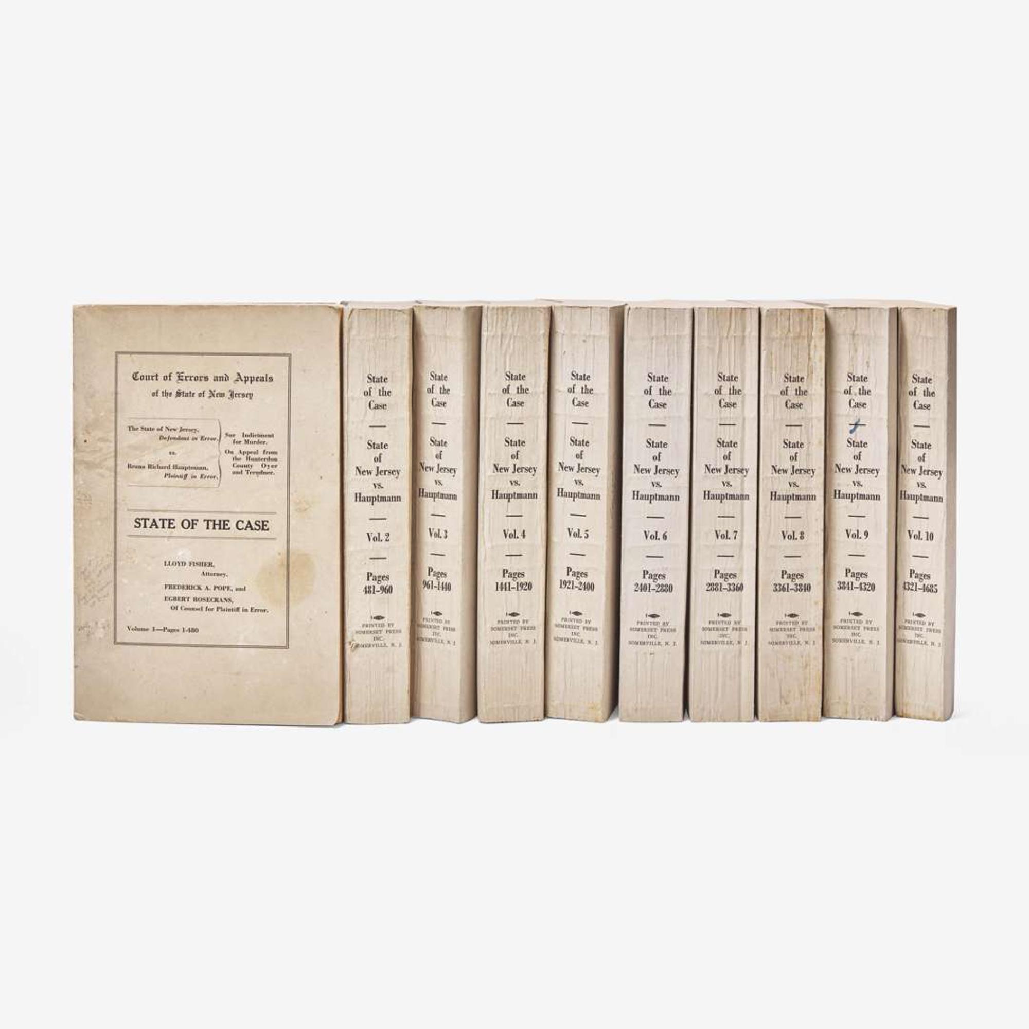 [Americana] [Lindbergh Kidnapping] Extensive Archive of New Jersey Detective Ellis H. Parker and His Investigation Into the Lindbergh Kidnapping
